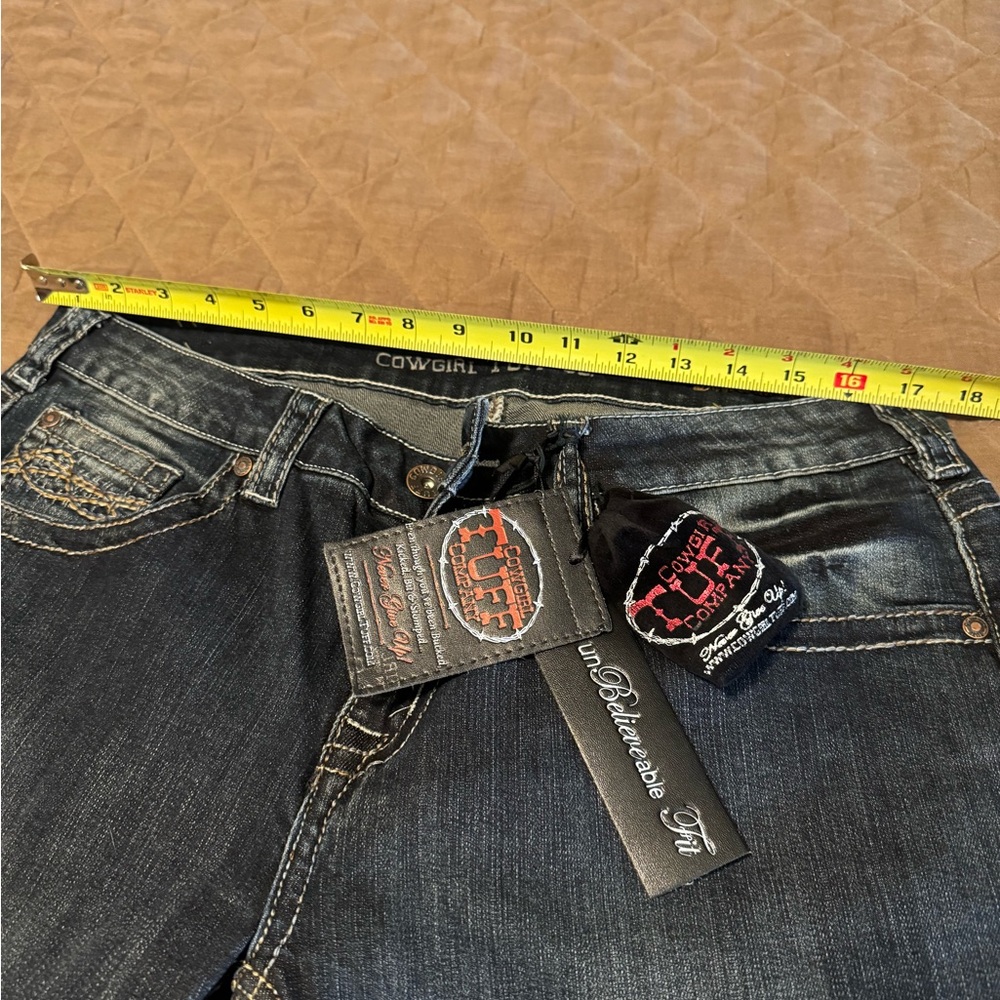 Cowgirl Tuff Women's Dark Blue Boot Cut Jeans